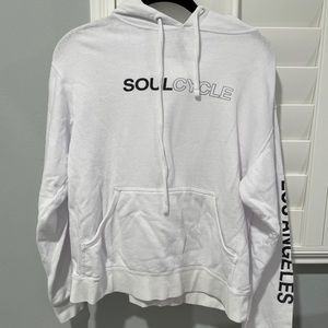Soul Cycle White & Black Basic Los Angeles Hoodie